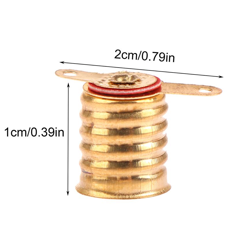 10 шт. E10 Винтовой Тип Медный Патрон для Лампы Лампочка Маленький Электрический Патрон для Лампы-Бусины Домашний Эксперимент Схема Электрические Тестовые Аксессуары
