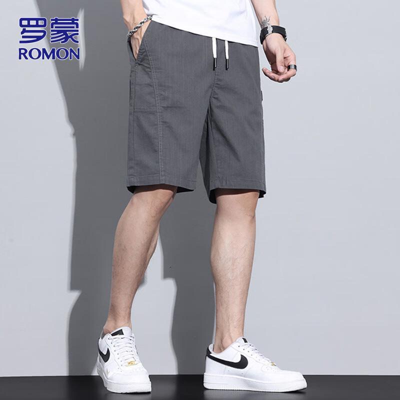 ROMON Men's Loose Fit Casual Sport Shorts