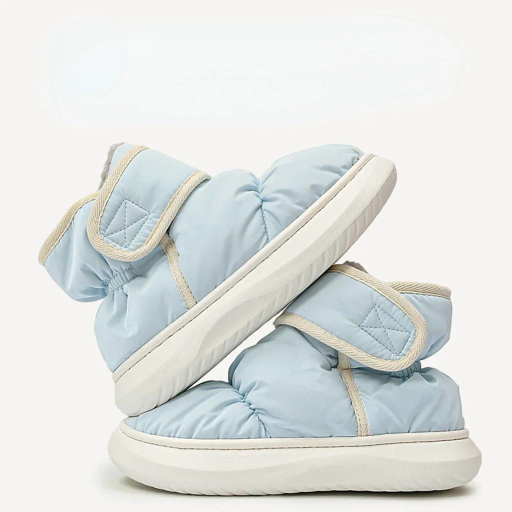 Зимние теплые утолщенные плюшевые водонепроницаемые зимние ботинки женские нескользящие толстые ботинки с хлопковой подкладкой ботильоны женская обувь для активного отдыха 2025