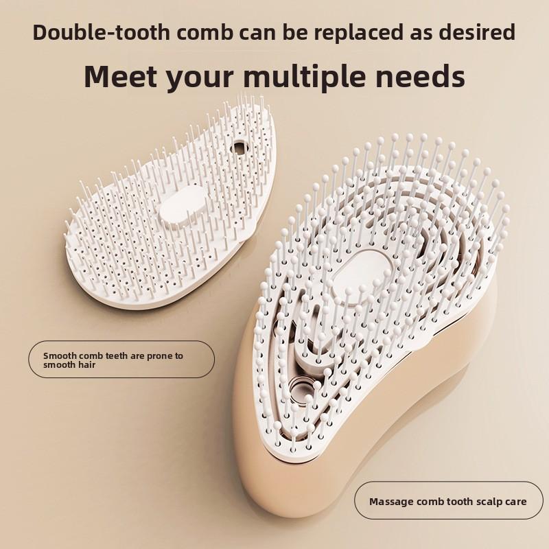 Электрическая расческа-спрей для ухода за волосами, вибрирующий инструмент для прочистки меридианов головы, мист с эфирными маслами питает кожу головы, многофункциональный массажер для волос