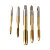 5 шт. Метчик винтовой с титановым покрытием, прямозубый, для нарезания резьбы, инструмент для нарезания резьбы