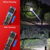 Tactical Flashlight Green Red Powerful LED Flashlight Five Colors Bright Spotlight Long Range Zoomable Emergency Torch Outdoor