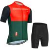 Cycling 2023 Men's Outfit Set Sleeve Blouse Bib Mtb Pants Summer Clothing Tricuta Man Clothes Jersey Gel Uniform Shorts Bikes