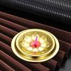 9 Pcs Oil Float Exquisite Wick Floating Holders Buddha Lamp Glass Fuel Enshrine Accessories Supplies Aluminum