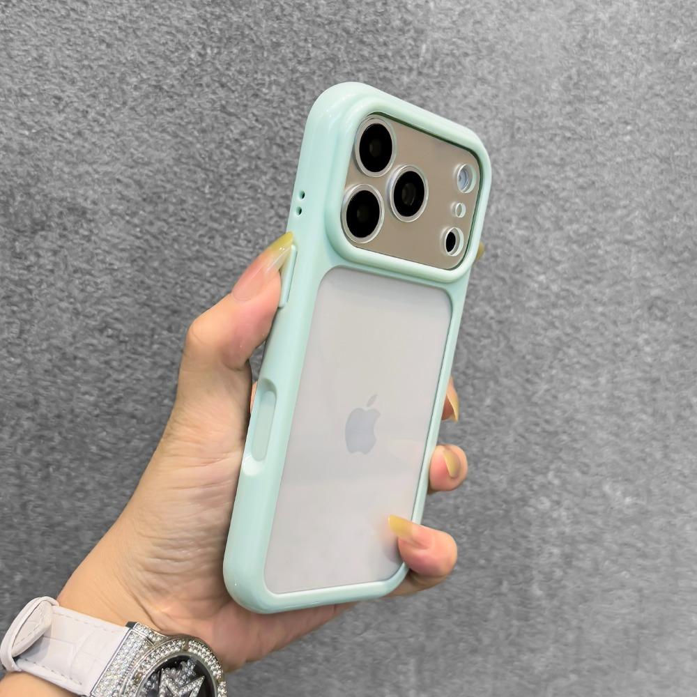 Поверните к 17 Прозрачный Конфетный Цвет Рамка DIY Чехол для Телефона Для iPhone 17 Pro Max Air 11 13 14 12 15 Pro 16 Plus Акриловая Задняя Крышка