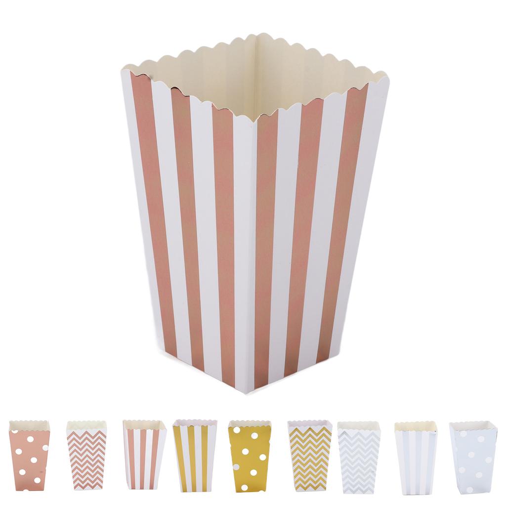 36PCS Popcorn Boxes Paper Large Capacity Top Opening Lightweight Portable Popcorn Cups