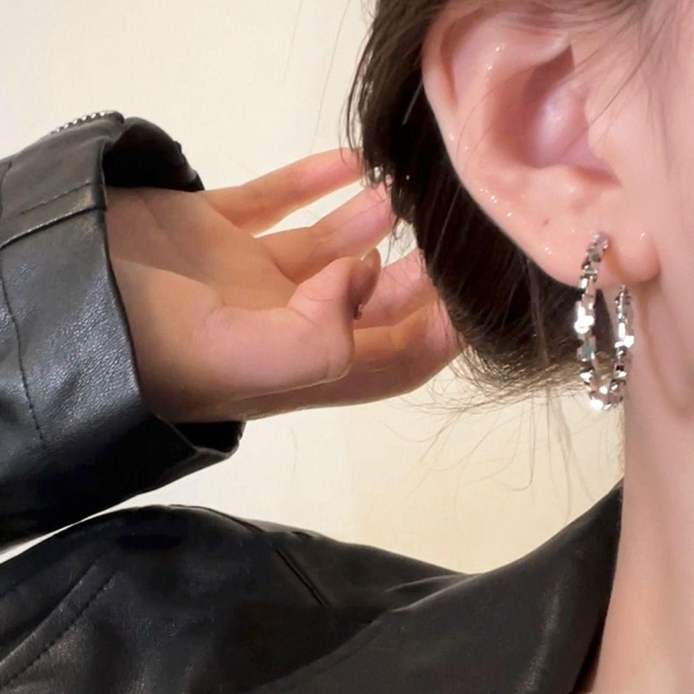 Крючок Пирсинг Круглые Серьги-Кольца Украшения Для Ушей Аксессуары Круглые Серьги Женские Подарки