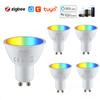 Tuya Wifi Smart Led Gu10 Лампы RGBW C+W 5 Вт Диммируемые Лампы Голосовое Управление Удаленное Управление Работает С Alexa Google Home