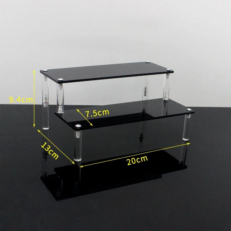 Акриловая подставка для макияжа, прозрачная витрина для духов, кукол, ювелирных изделий, модель кекса, органайзер, полка, домашний декор, аксессуар для хранения