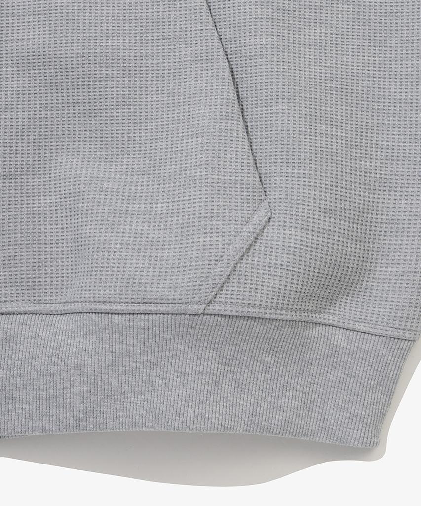 New Era Waffle Hooded Zip-Up Jacket Heather Grey 14954614