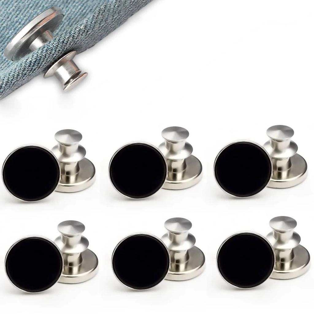 6PCS-Jeans Талия Пуговицы Без Гвоздей Регулируемые Талия Удлинители Пуговицы Съемные Одежда Брюки Талия Пряжка