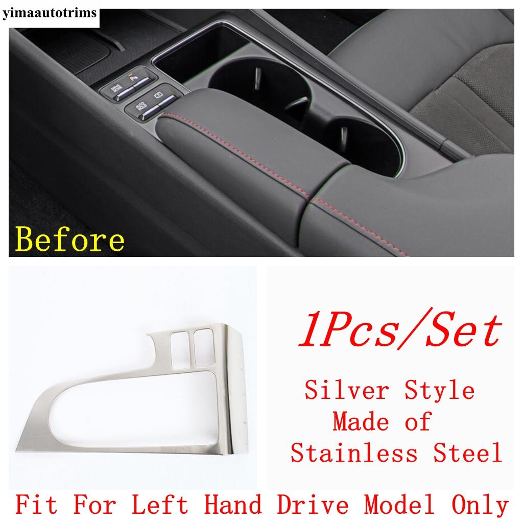 Central Control Shift Gear Shift Panel Water Cup Frame Cover Trim Stainless Steel Accessories For Hyundai Sonata 11th 2024 2025