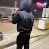 Унисекс Свободная ветровка с капюшоном с вышивкой Повседневная уличная одежда Пальто
