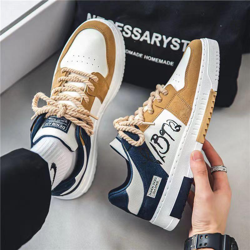 Men's Shoes Spring New Breathable Trend with Small Original Platform Sports Shoes