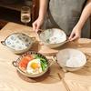 4 шт. японская суповая миска с ручкой 7,5-дюймовая керамическая салатница кухонная посуда блюдо для пасты миска посуда для микроволновой печи сковорода
