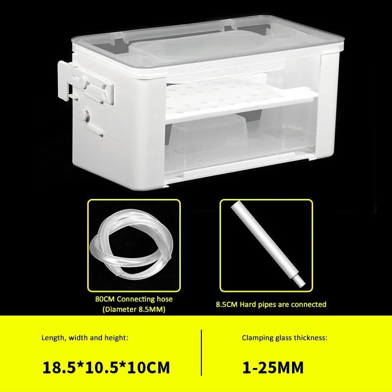 Фильтр «три в одном» для аквариума с черепахами, очиститель воды с низким уровнем воды, капельница для аквариума, фильтр-занавеска, принадлежности для аквариума для домашних животных