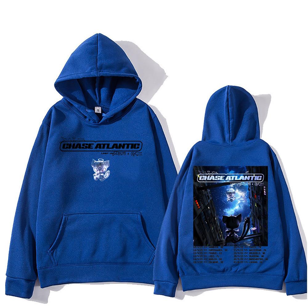 Толстовки Chase Atlantic Lost in Europe and UK Tour с капюшоном Унисекс Поп-свитшот Y2K High Street Пуловеры Новый дизайн Одежда с принтом