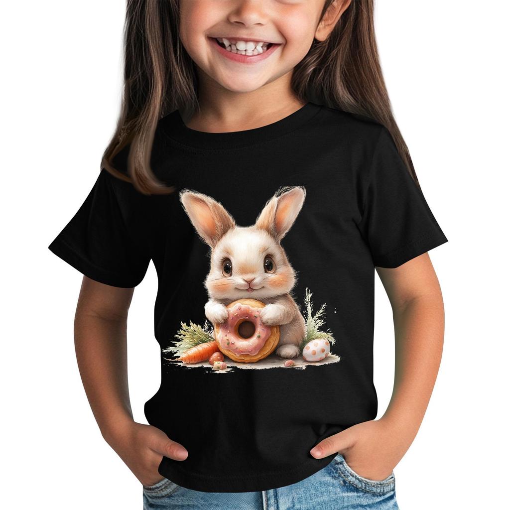 Toddler Girl Boy T-Shirts Kids Top Boys And Girls Printed Short Sleeved T-shirt 2-12Y