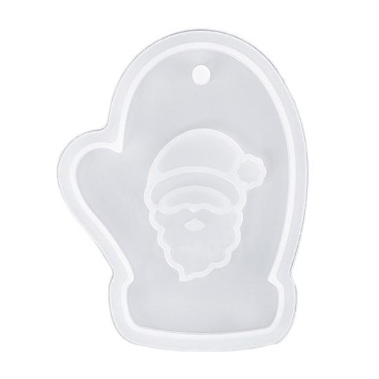 Рождественские силиконовые формы для смолы для изготовления украшений в виде оленя, Санты, снеговика, сделай сам