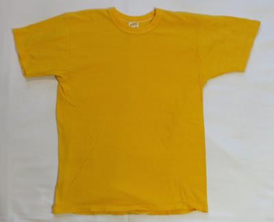 1970's Vintage T Shirt Blank Yellow Sportswear All Cotton USA Unisex T-Shirt