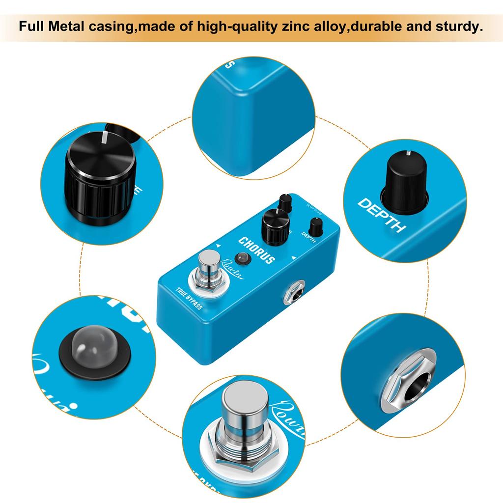 Rowin Аналоговый хорус аналоговый хорус CHORUS педаль гитарного эффекта LEF-304