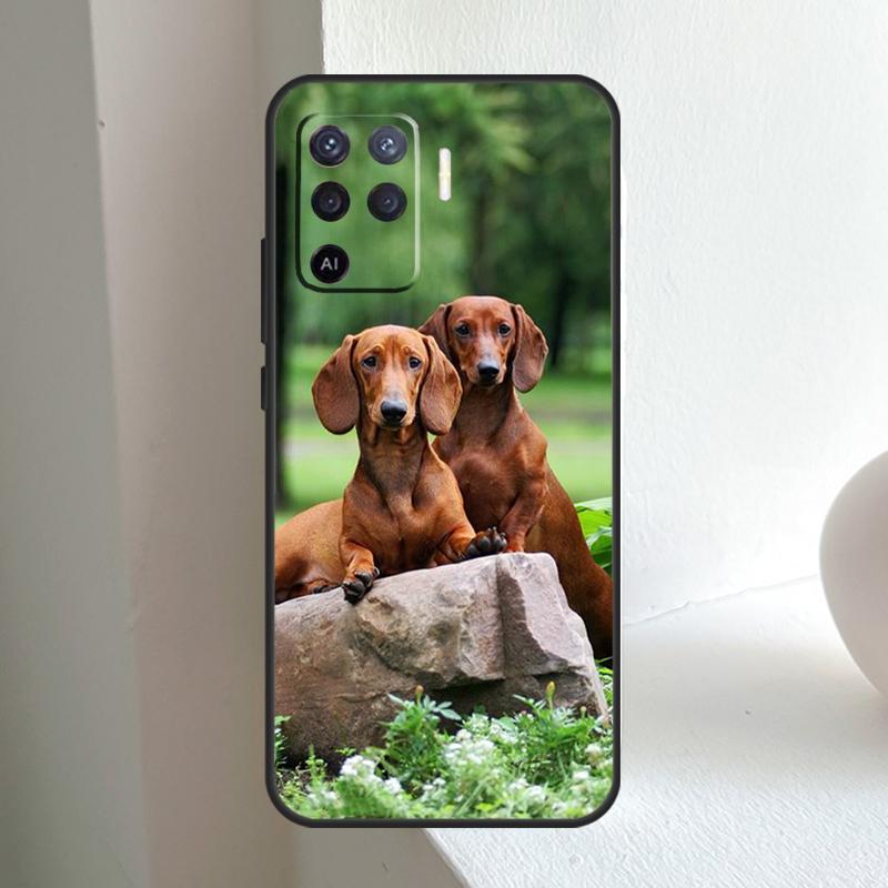 Dachshund Dog For OPPO A80 A60 A40 A5 A6 Pro A15 A17 A57 A16 A76 A96 A18 A38 A58 A78 A98 A54 A74 A94 Case