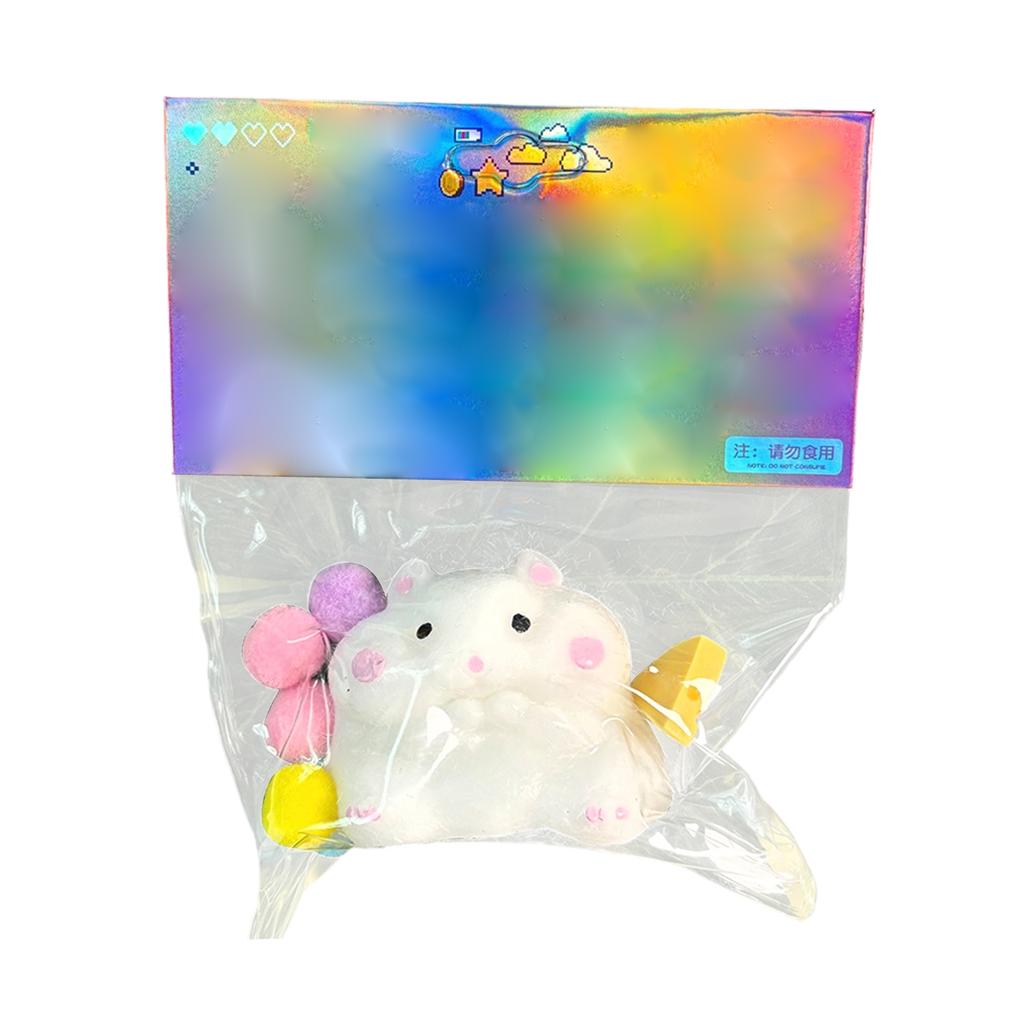 Colorful And Cute Hamster Cheese Toy, Stress-Relieving Slow Toy, Suitable As A Children's Gift.