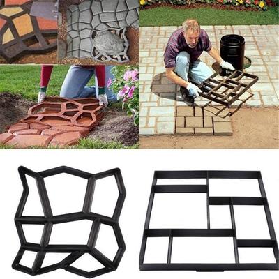 Форма для садовой плитки, Пластиковые формы для DIY-плитки, Бетонные садовые дорожки, Многоразовый Форма-создатель дорожек