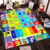 Colorful Educational Alphabet and Numbers Rug Non-slip rug suitable for living room and bedroom sofas.