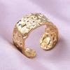 Irregular Open Stainless Steel Rings For Women Men Accessories Size 8 Simple Finger Ring Vintage Personality Jewelry Party Girl