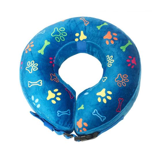 Надувной ошейник для домашних животных, регулируемый ошейник для собак после операции, восстановление, ошейник-пончик, против укусов, против вылизывания, мягкий конус для домашних животных, для швов, ран, сыпи