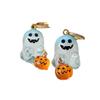 Resin Halloween Earrings Rhinestone Pumpkin Dangle Earrings Aesthetic Ghost Ear Studs  Girl