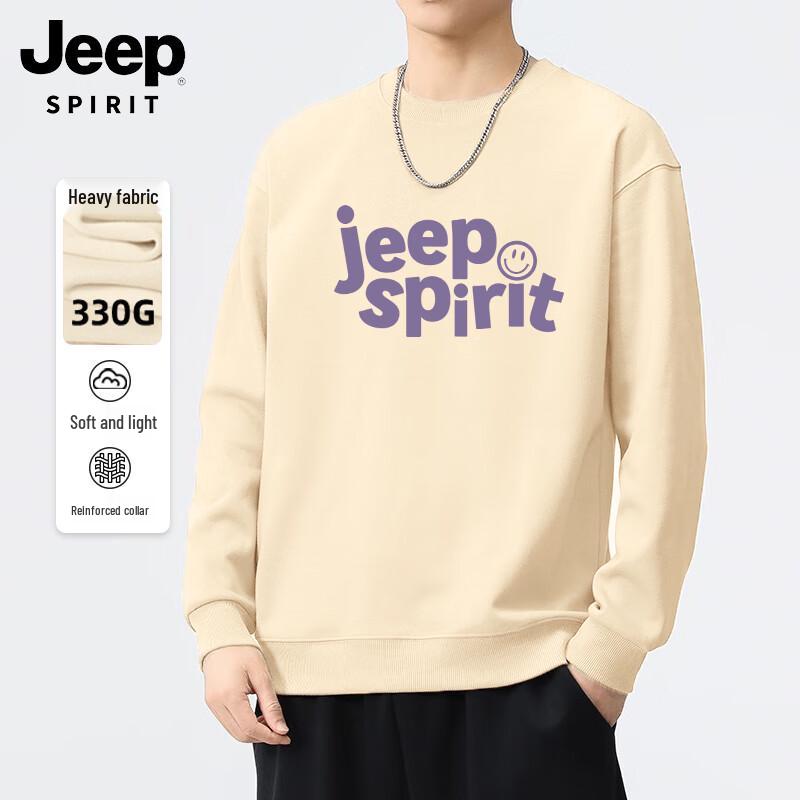 JEEP SPIRIT Men's Crew Neck Printed Sweatshirt
