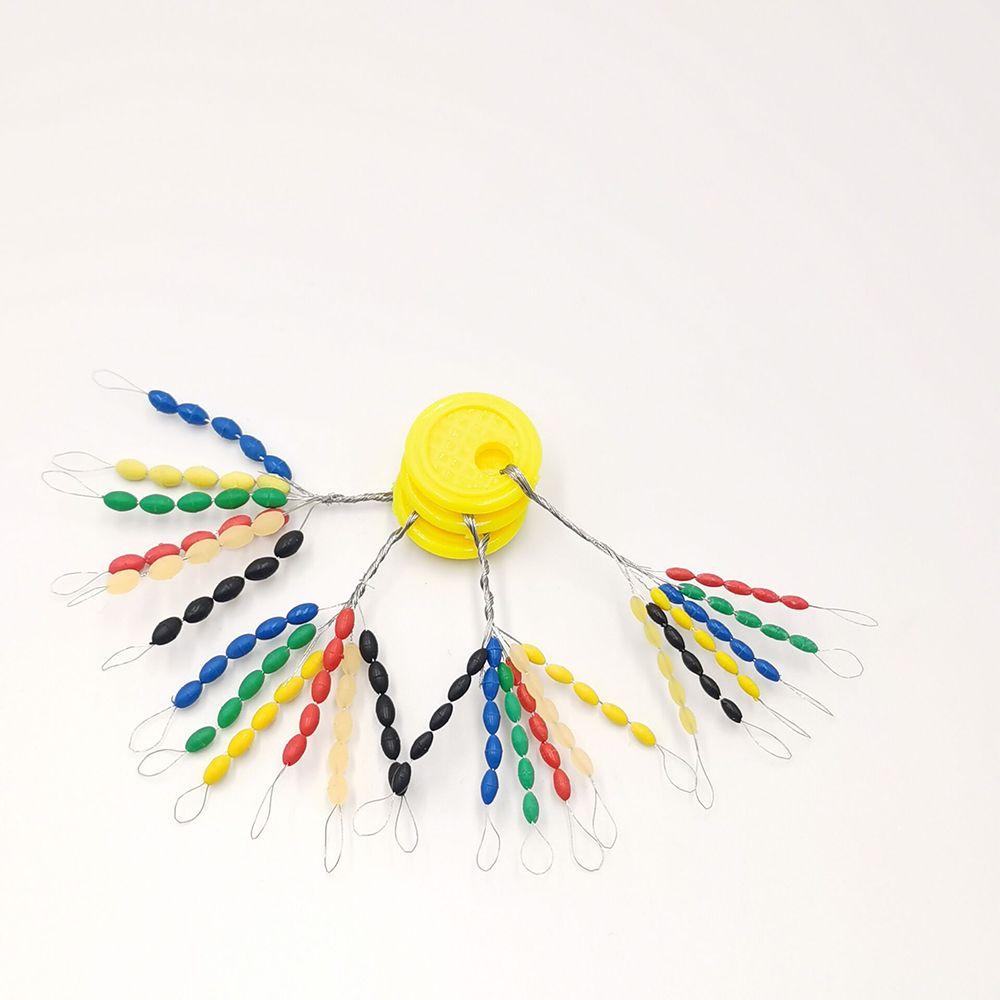 Stopper Oval Float Stops Rubber Float Fishing Bobber Fish Buoy Fishing Line Plug Float Space Beans