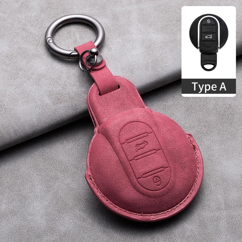Чехол-брелок для ключа автомобиля для BMW Mini COOPERS COUNTRYMAN ONE JCW CLUBMAN F56 F55 F54 F57 F60 Roadster Кожаный брелок