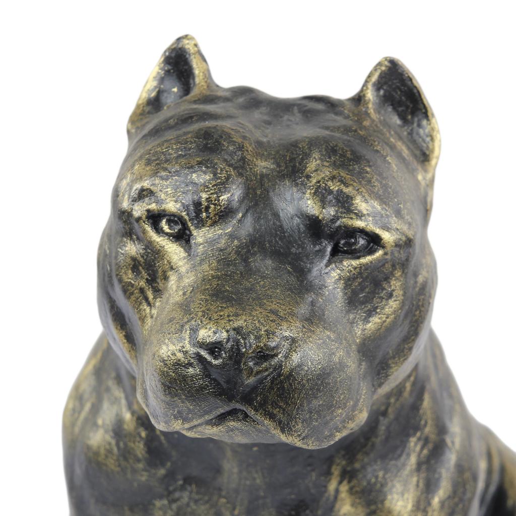 American Staffordshire Terrier, Amstaff - Dog Statue, Sitting Dog for Desk, Decoration for the Living Room of a Dog Lover by Art-Dog
