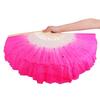 Бамбуковые товары для вечеринок Короткий веер для танца живота Веер для танца Янко Веер из розового шелка Веер-вуаль Веера для танца живота