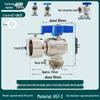 Wall-Hung Boiler Ball Valve DN25, Male & Female Thread, Large-Flow Copper Angle Valve for Water Heater