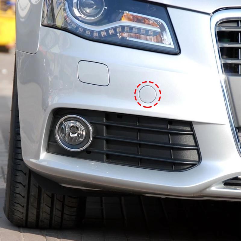 Front Bumper Tow Hook Cover Fit for A4 B8 Black Durable ABS Exact Match Car Exterior Maintenance Accessory