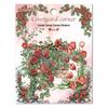 Retro Courtyard Rose Corner Stickers: Flower Journal DIY Decor Set