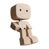 Shaking Feet Wooden Man Figurine Car Interior Small Desktop Ornaments Funny Wood Leg-swinging Figurine Gifts for Home