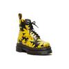 Dr. Martens Heaven MJ X  Audrick Кожа высшего сорта Принт "Маргаритки" 8-люверсные Короткие ботинки мартин Женские ботинки Черный Желтый 27513032