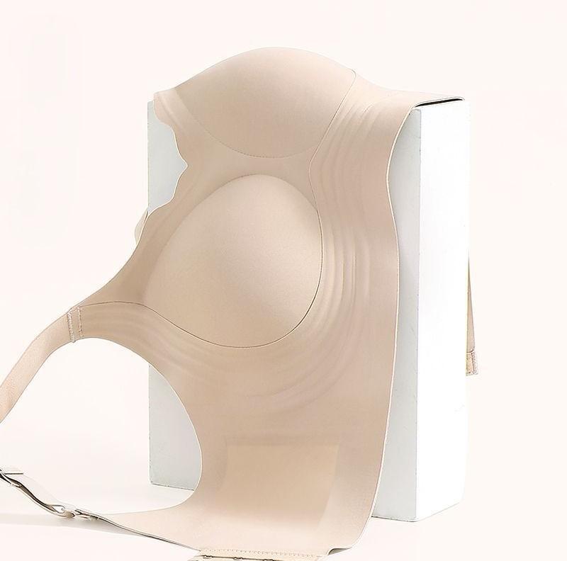 Large size seamless liquid foundation underwear is opaque, large breasts appear small, gather the upper support to prevent sagging