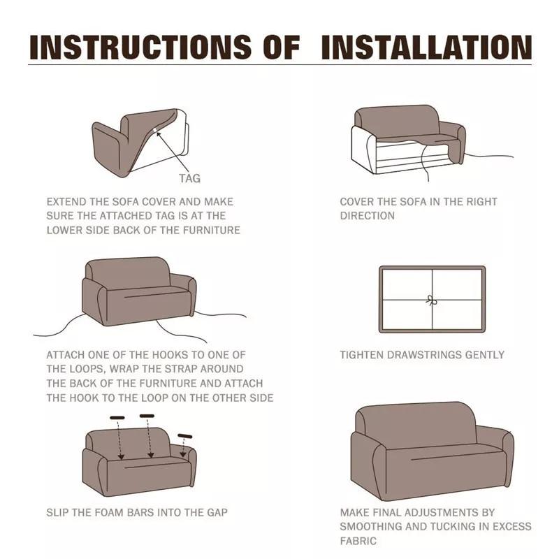 Elastic Sofa Covers For Living Room Stretch Slipcovers Sectional Couch Cover L Shape Corner Armchair Cover