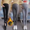 Spot Maternity Pants: 2024 Thick Velvet Belly Support Trousers for Spring, Autumn, and Winter
