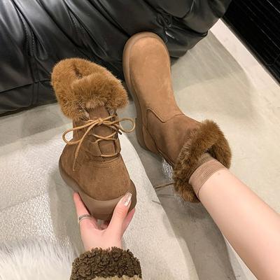 Женские зимние ботинки средней длины сохранят тепло зимой