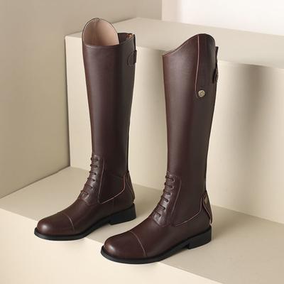 Нескользящие рыцарские сапоги, но ботфорты Новые высокие сапоги для верховой езды в британском стиле сапоги осень-зима 2025 Длинные сапоги