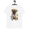 Милая футболка унисекс с коротким рукавом и графическим принтом собаки мопса | Разные размеры и цвета