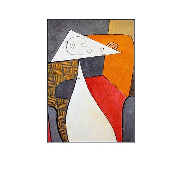 Скандинавская ретро-рисунок, картина на холсте, настенная художественная печать, интерьерное украшение для дома, абстрактная картина для гостиной, декоративный настенный постер