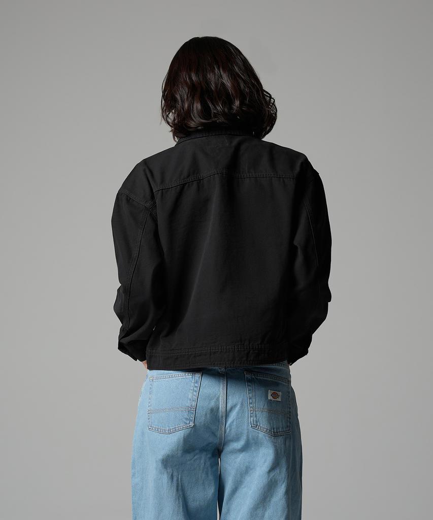 Dickies Women'S New Duck Canvas Washed Jacket Black